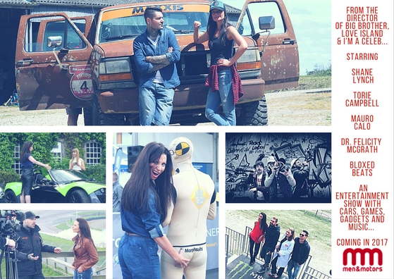 Torie Campbell, Shane Lynch, Bloxed Beats filming for Men and Motors